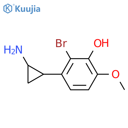 3-(2-Aminocyclopropyl)-2-bromo-6-methoxyphenol structure