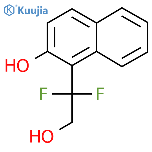 1-(1,1-difluoro-2-hydroxyethyl)naphthalen-2-ol structure