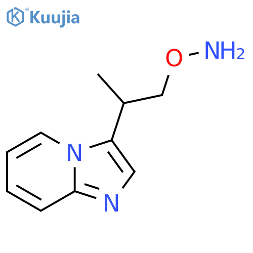 O-(2-{imidazo1,2-apyridin-3-yl}propyl)hydroxylamine structure