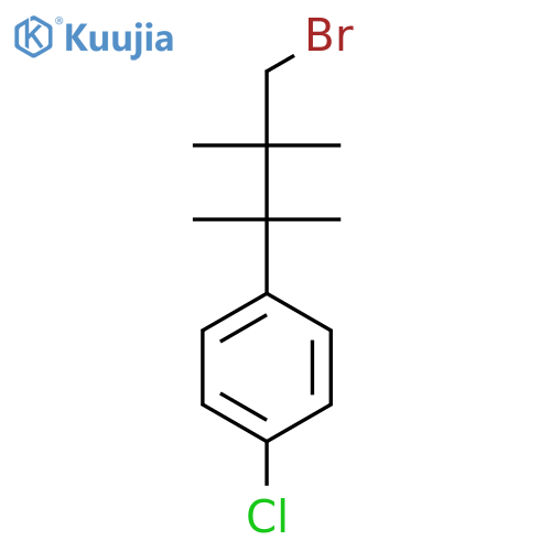 1-(4-bromo-2,3,3-trimethylbutan-2-yl)-4-chlorobenzene structure