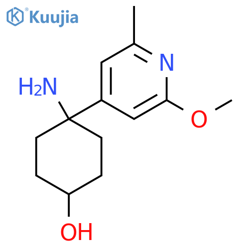 4-amino-4-(2-methoxy-6-methylpyridin-4-yl)cyclohexan-1-ol structure