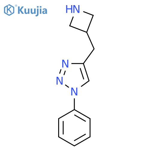 4-(azetidin-3-yl)methyl-1-phenyl-1H-1,2,3-triazole structure