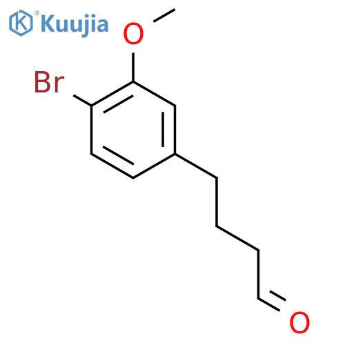 4-(4-bromo-3-methoxyphenyl)butanal structure