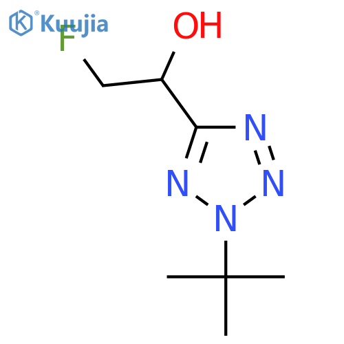 1-(2-tert-butyl-2H-1,2,3,4-tetrazol-5-yl)-2-fluoroethan-1-ol structure