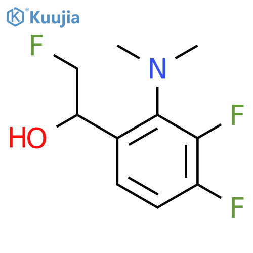 1-2-(dimethylamino)-3,4-difluorophenyl-2-fluoroethan-1-ol structure