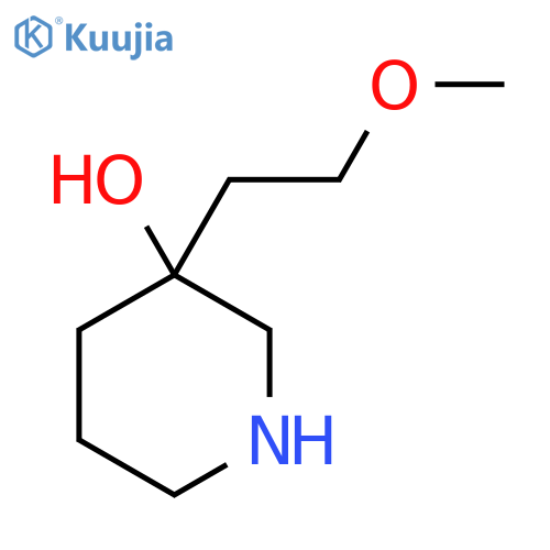 3-(2-methoxyethyl)piperidin-3-ol structure