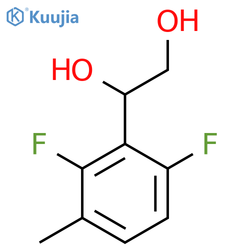 1-(2,6-difluoro-3-methylphenyl)ethane-1,2-diol structure
