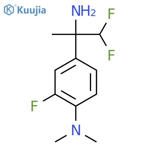 4-(2-amino-1,1-difluoropropan-2-yl)-2-fluoro-N,N-dimethylaniline structure