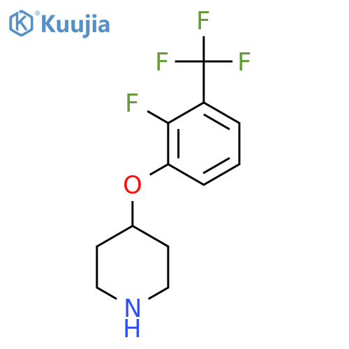 4-2-fluoro-3-(trifluoromethyl)phenoxypiperidine structure