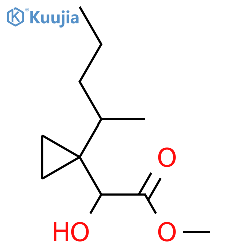 methyl 2-hydroxy-2-1-(pentan-2-yl)cyclopropylacetate structure