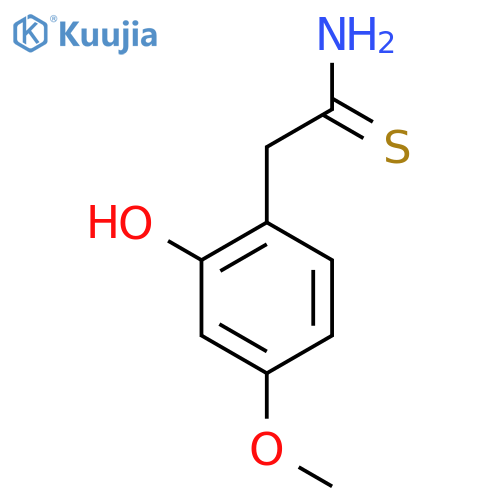 2-(2-hydroxy-4-methoxyphenyl)ethanethioamide structure