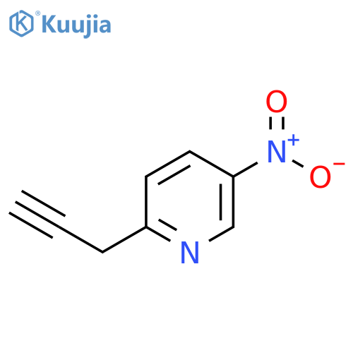 5-nitro-2-(prop-2-yn-1-yl)pyridine structure