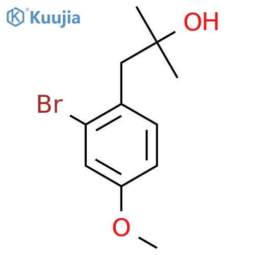1-(2-bromo-4-methoxyphenyl)-2-methylpropan-2-ol structure