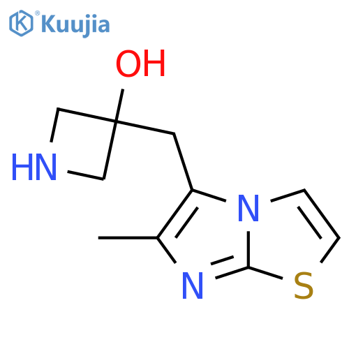 3-({6-methylimidazo2,1-b1,3thiazol-5-yl}methyl)azetidin-3-ol structure
