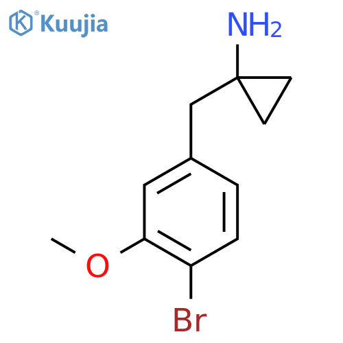 1-(4-bromo-3-methoxyphenyl)methylcyclopropan-1-amine structure