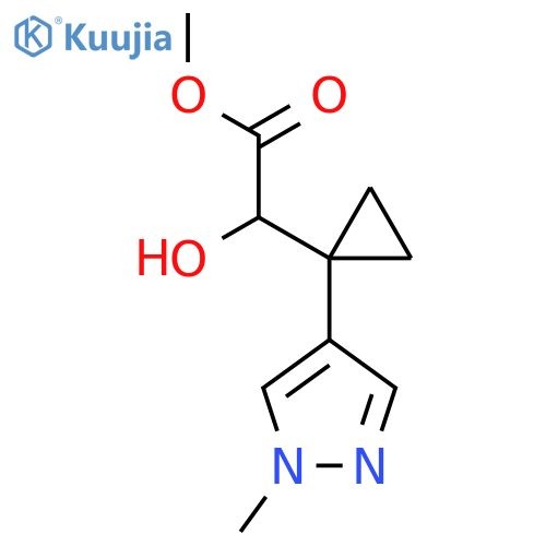methyl 2-hydroxy-2-1-(1-methyl-1H-pyrazol-4-yl)cyclopropylacetate structure