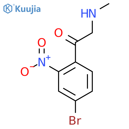 1-(4-bromo-2-nitrophenyl)-2-(methylamino)ethan-1-one structure