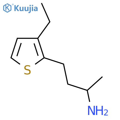 4-(3-ethylthiophen-2-yl)butan-2-amine structure