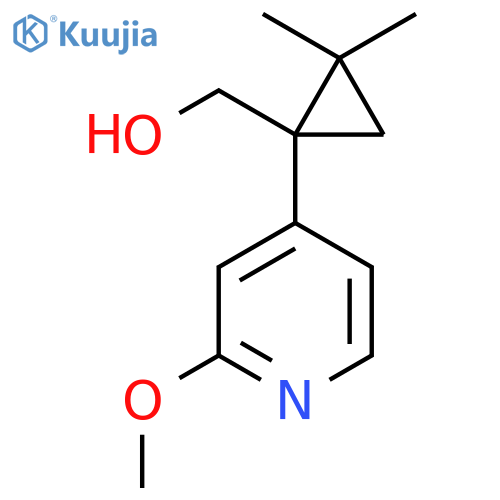 1-(2-methoxypyridin-4-yl)-2,2-dimethylcyclopropylmethanol structure
