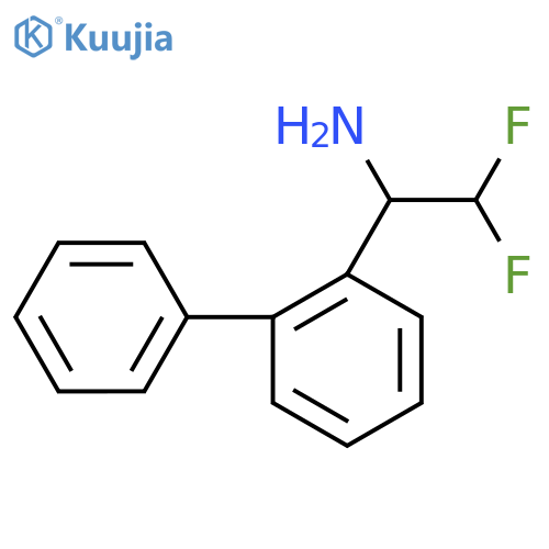 2,2-difluoro-1-(2-phenylphenyl)ethan-1-amine structure