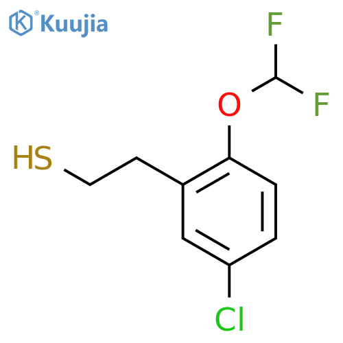 2-5-chloro-2-(difluoromethoxy)phenylethane-1-thiol structure