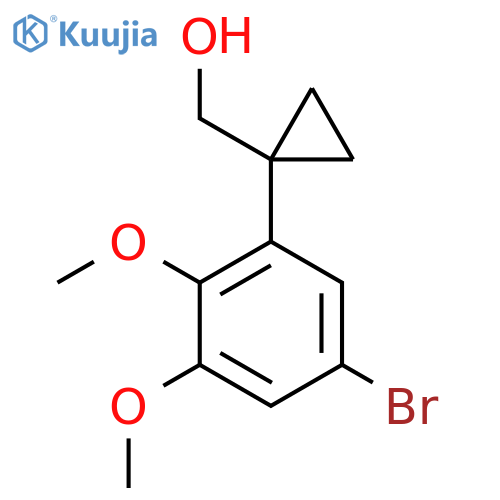 1-(5-bromo-2,3-dimethoxyphenyl)cyclopropylmethanol structure