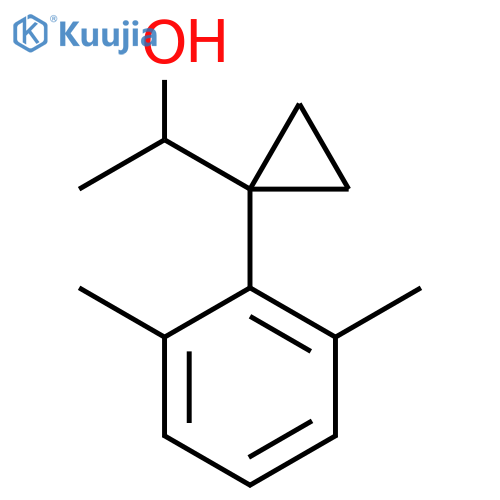 1-1-(2,6-dimethylphenyl)cyclopropylethan-1-ol structure