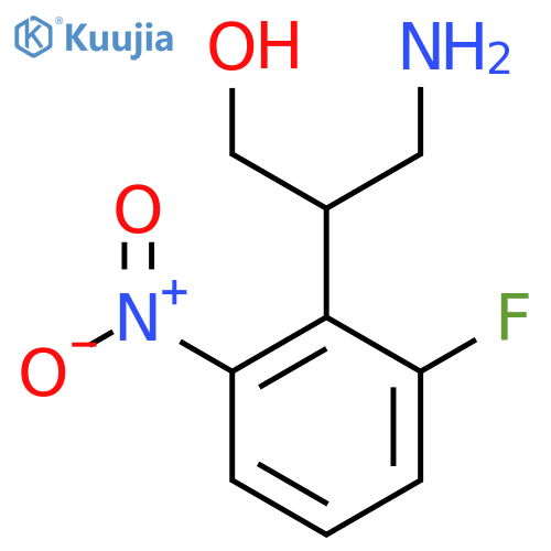 3-amino-2-(2-fluoro-6-nitrophenyl)propan-1-ol structure