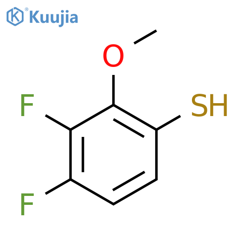 3,4-difluoro-2-methoxybenzene-1-thiol structure