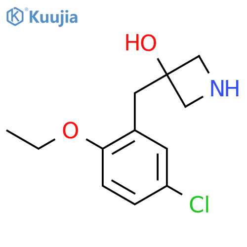 3-(5-chloro-2-ethoxyphenyl)methylazetidin-3-ol structure