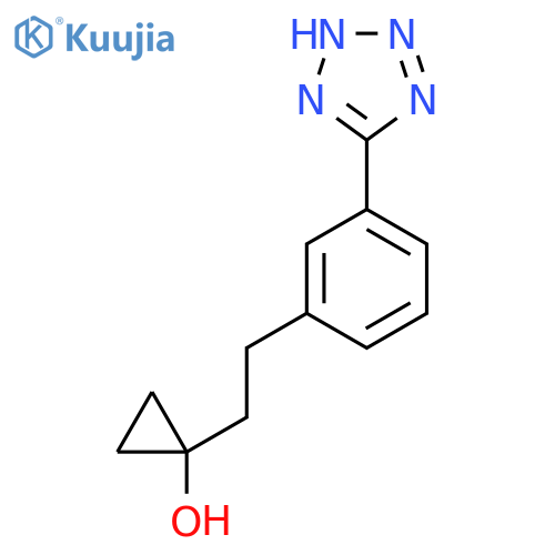 1-{2-3-(1H-1,2,3,4-tetrazol-5-yl)phenylethyl}cyclopropan-1-ol structure