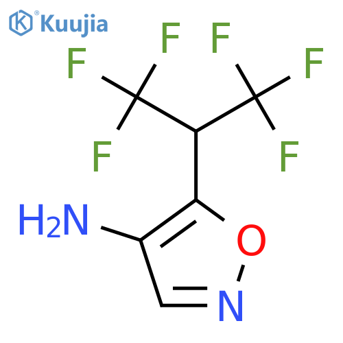 5-(1,1,1,3,3,3-Hexafluoropropan-2-yl)-1,2-oxazol-4-amine structure