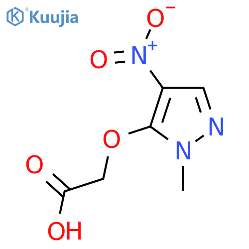 2-(1-methyl-4-nitro-1H-pyrazol-5-yl)oxyacetic acid structure