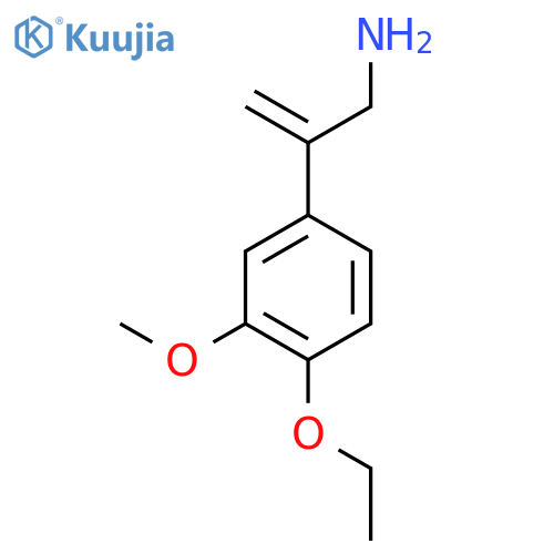 2-(4-ethoxy-3-methoxyphenyl)prop-2-en-1-amine structure