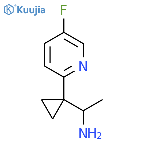1-1-(5-fluoropyridin-2-yl)cyclopropylethan-1-amine structure
