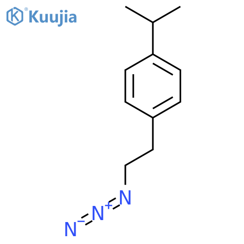 1-(2-azidoethyl)-4-(propan-2-yl)benzene structure