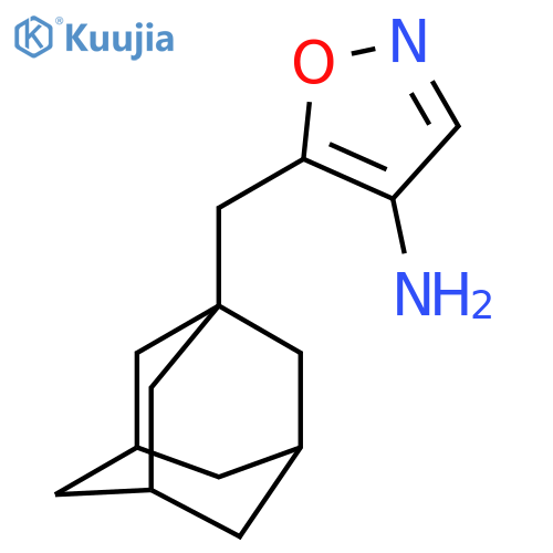 5-(adamantan-1-yl)methyl-1,2-oxazol-4-amine structure