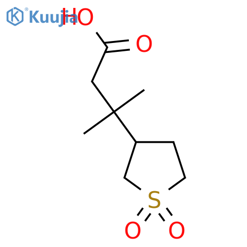 3-(1,1-dioxo-1lambda6-thiolan-3-yl)-3-methylbutanoic acid structure