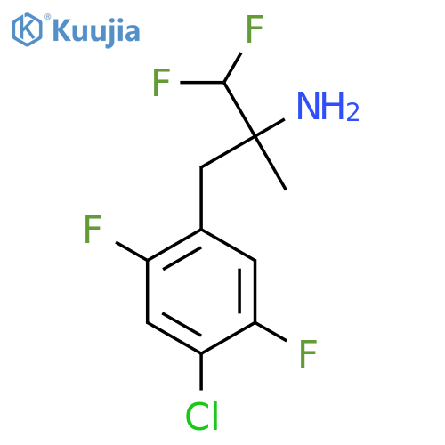 3-(4-Chloro-2,5-difluorophenyl)-1,1-difluoro-2-methylpropan-2-amine structure