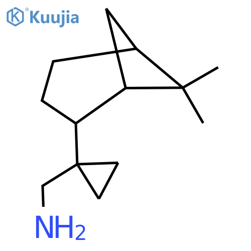 (1-{6,6-dimethylbicyclo3.1.1heptan-2-yl}cyclopropyl)methanamine structure