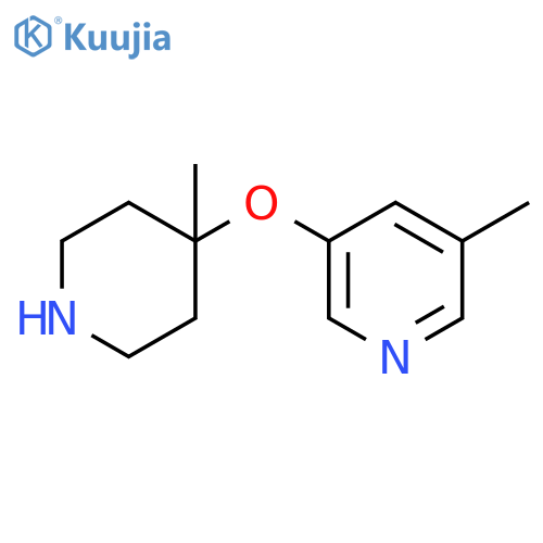 3-methyl-5-(4-methylpiperidin-4-yl)oxypyridine structure