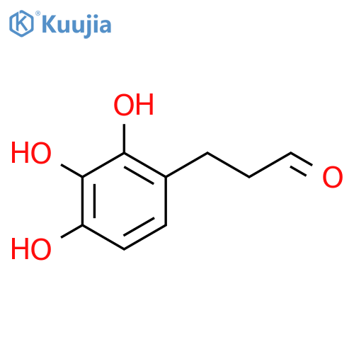 3-(2,3,4-trihydroxyphenyl)propanal structure