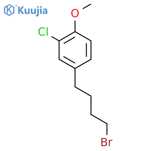 4-(4-bromobutyl)-2-chloro-1-methoxybenzene structure
