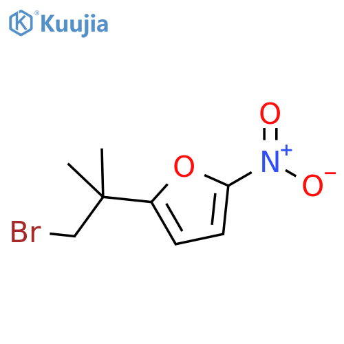 2-(1-bromo-2-methylpropan-2-yl)-5-nitrofuran structure