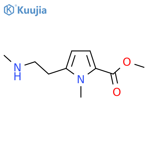methyl 1-methyl-5-2-(methylamino)ethyl-1H-pyrrole-2-carboxylate structure