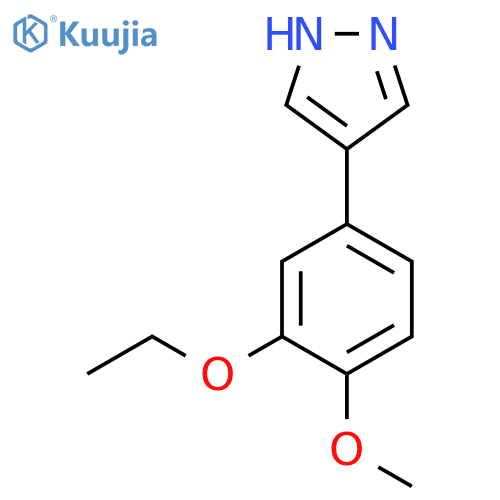 4-(3-ethoxy-4-methoxyphenyl)-1H-pyrazole structure