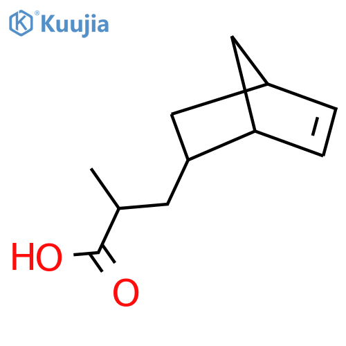 3-{bicyclo2.2.1hept-5-en-2-yl}-2-methylpropanoic acid structure