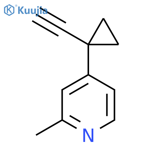 4-(1-ethynylcyclopropyl)-2-methylpyridine structure