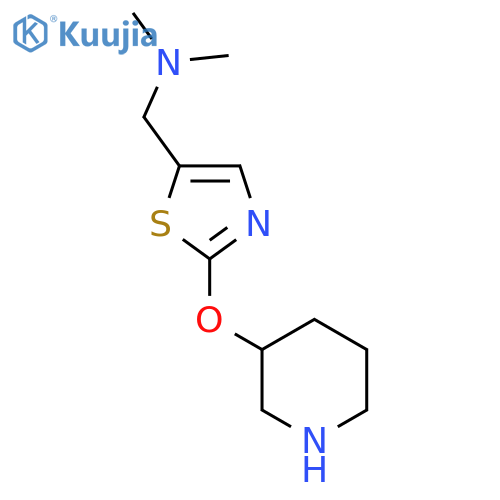 dimethyl({2-(piperidin-3-yloxy)-1,3-thiazol-5-ylmethyl})amine structure