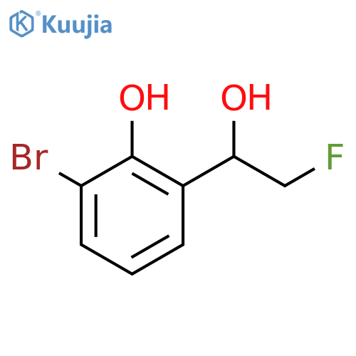 3-Bromo-α-(fluoromethyl)-2-hydroxybenzenemethanol structure